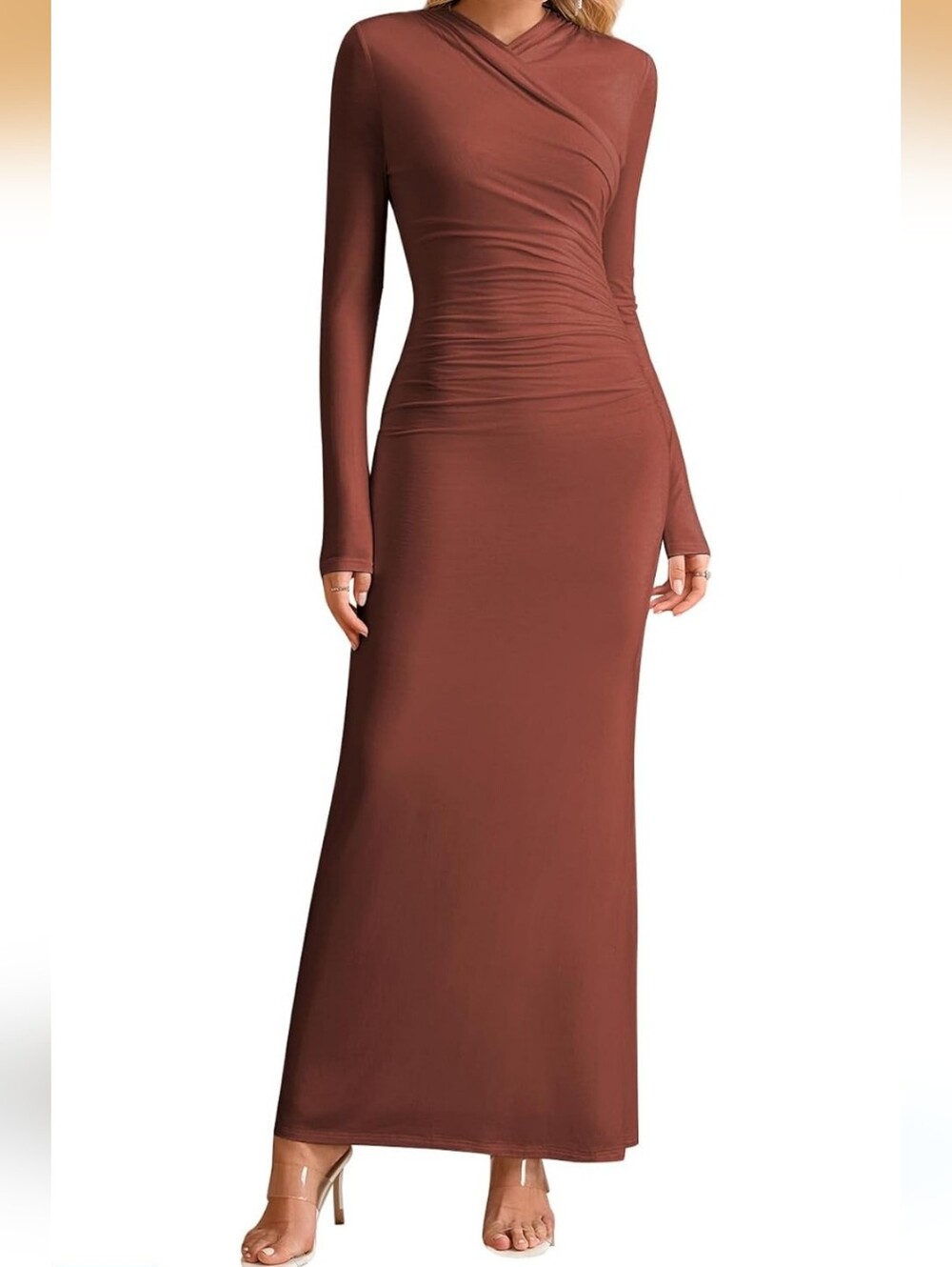 Kutumai Long Brown Dress